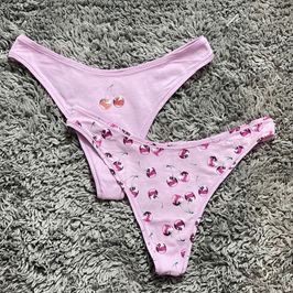 Light Purp Cherry Thongs