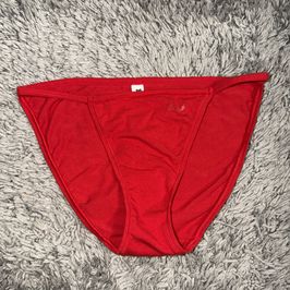 Red Side Strap Panty