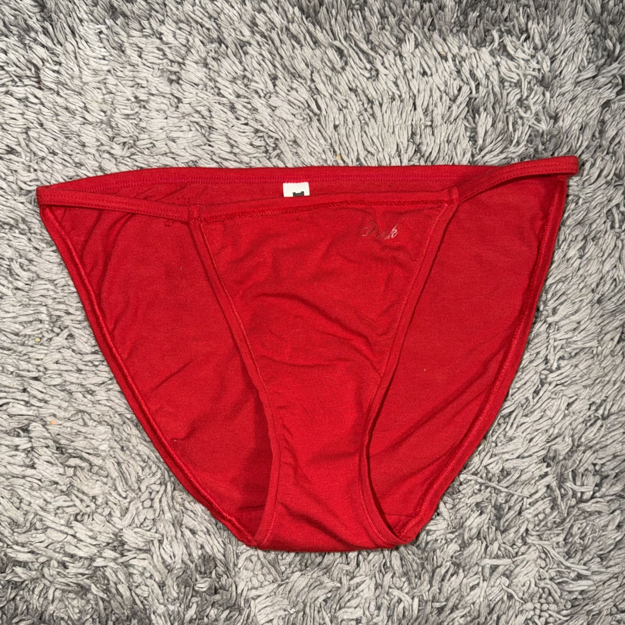 Red Side Strap Panty