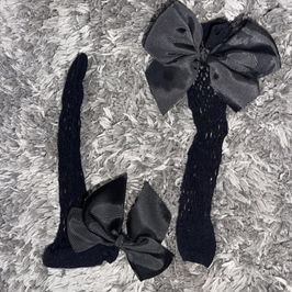 SALE Bow Fishnet Socks