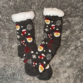 Santa Fuzzy Socks