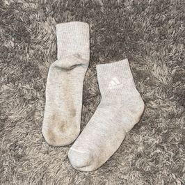 Grey Adidas Crew Socks
