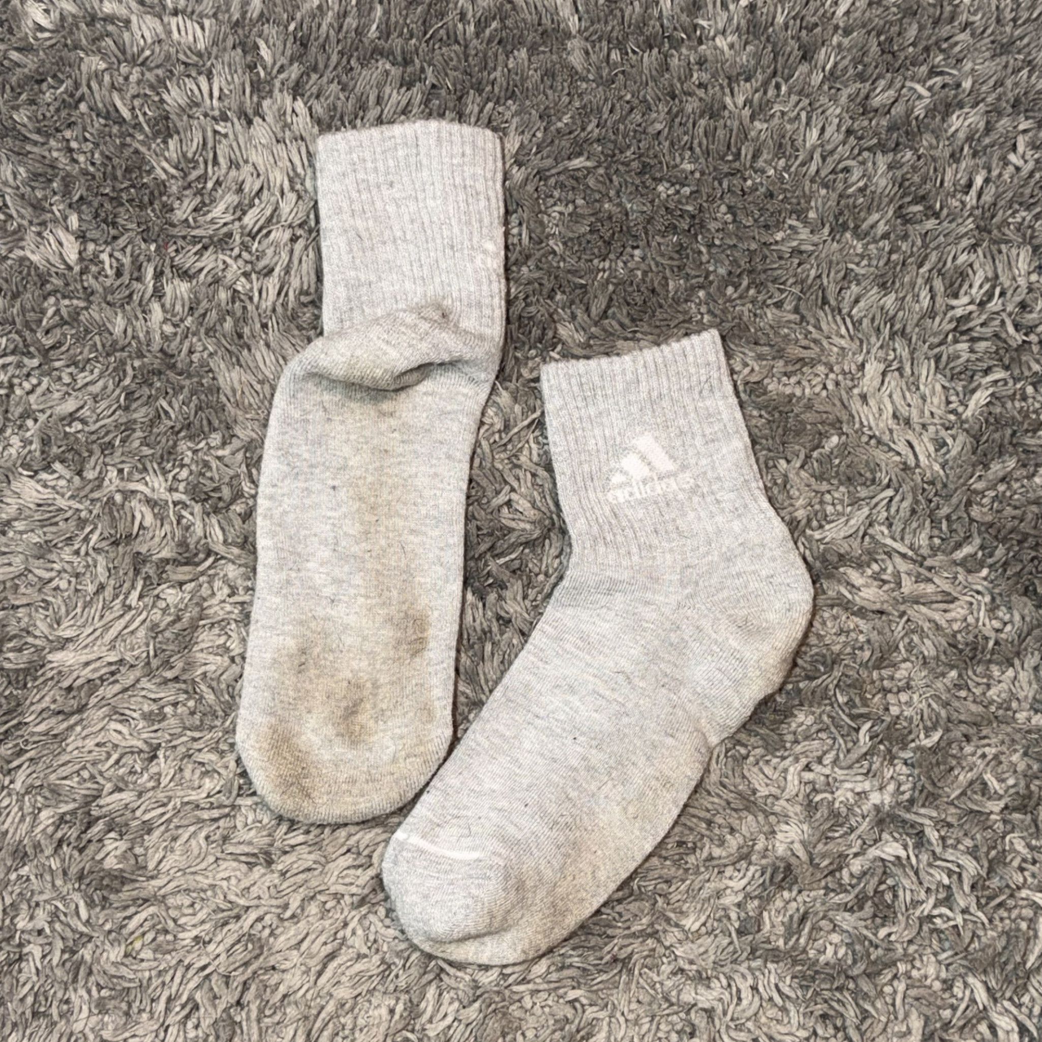 Grey Adidas Crew Socks
