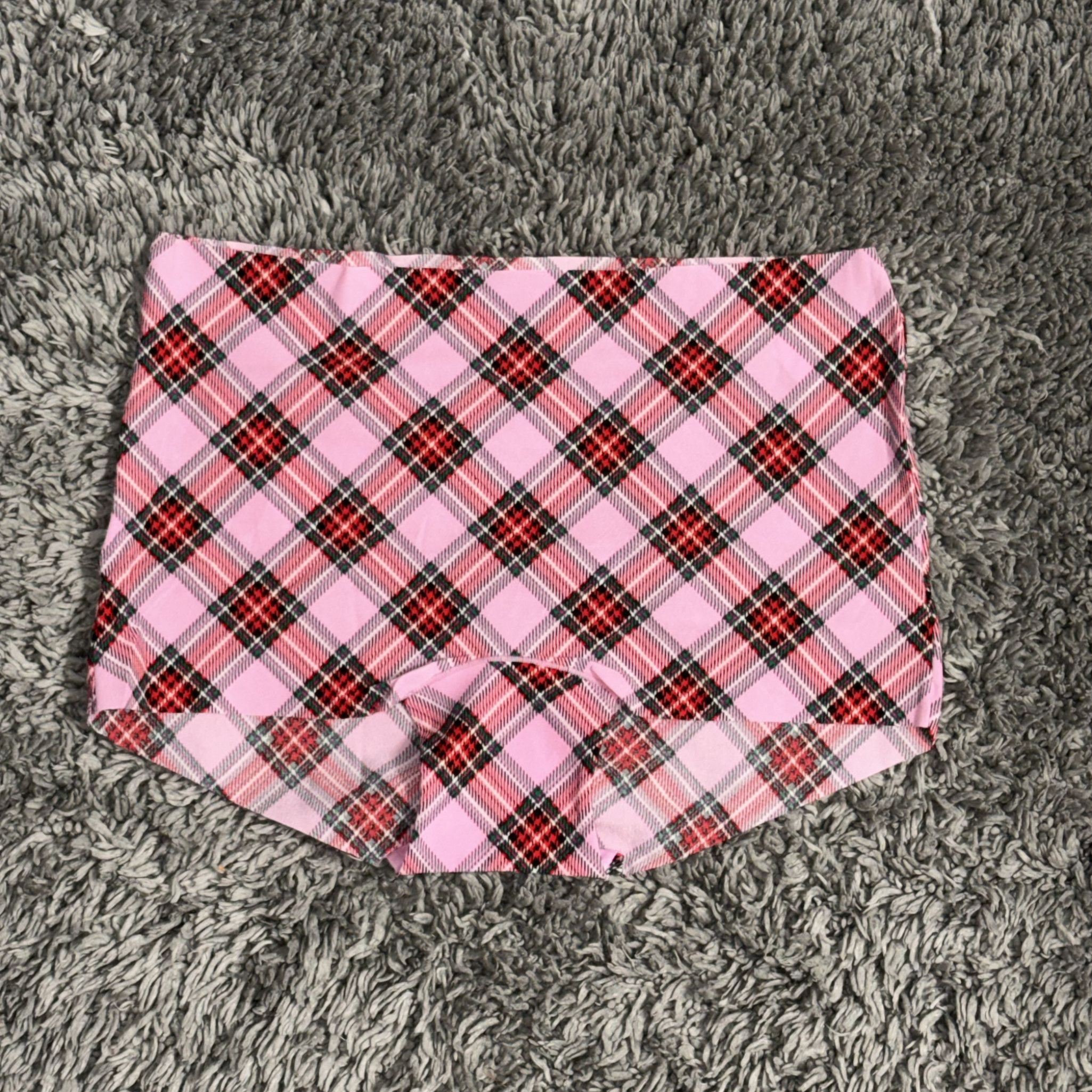 Pink Plaid Seamless Hip Hugger