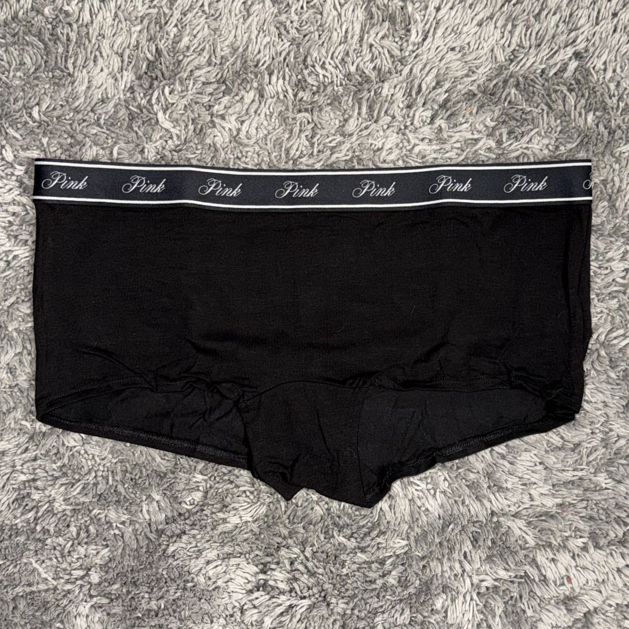 Black Cotton Boyshort