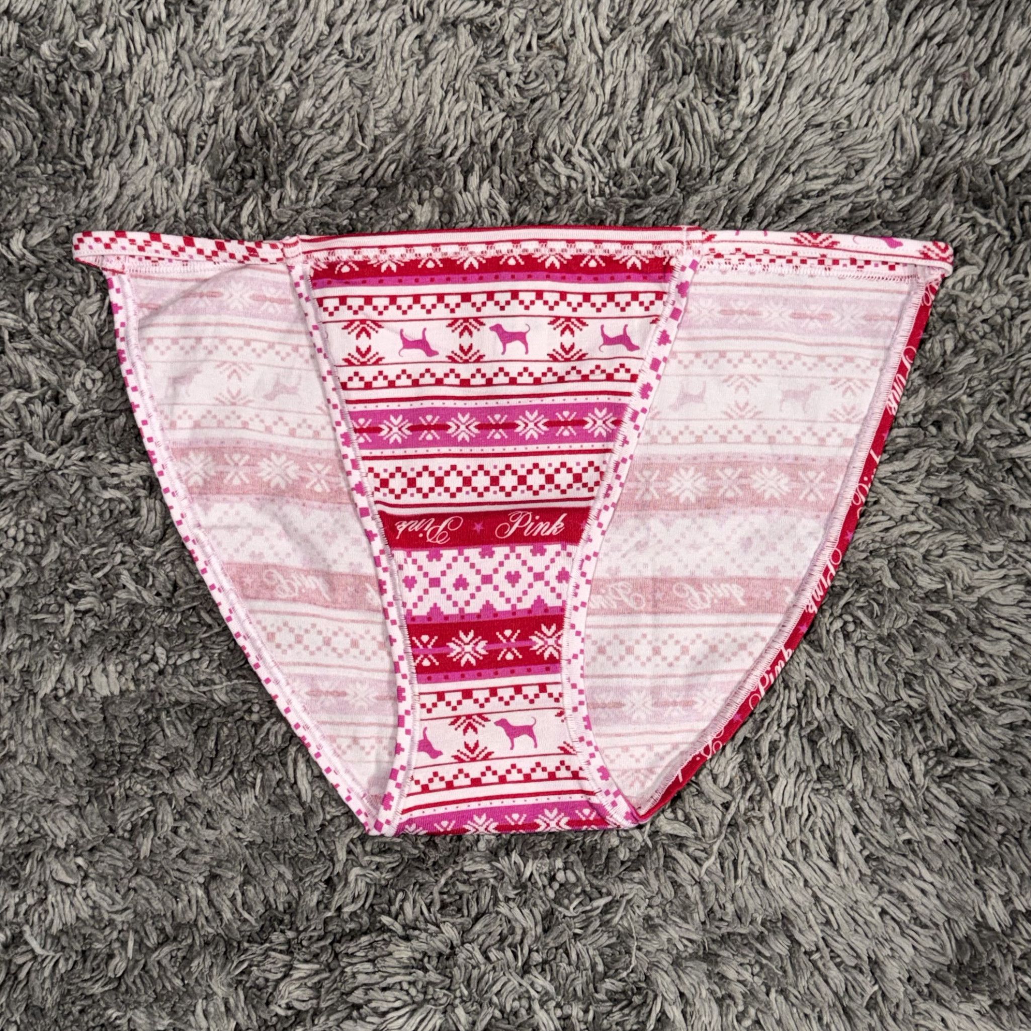 Pink Cotton Side Strap Panty