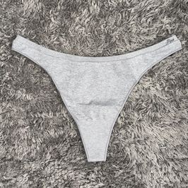 Grey Seamless Thong