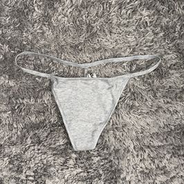 Grey Cotton GString