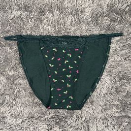 Dark Green Cotton Side Strap