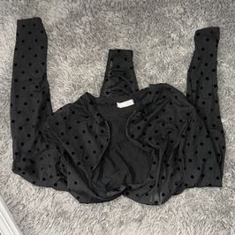 Polka Sheer Front Zip Bodysuit