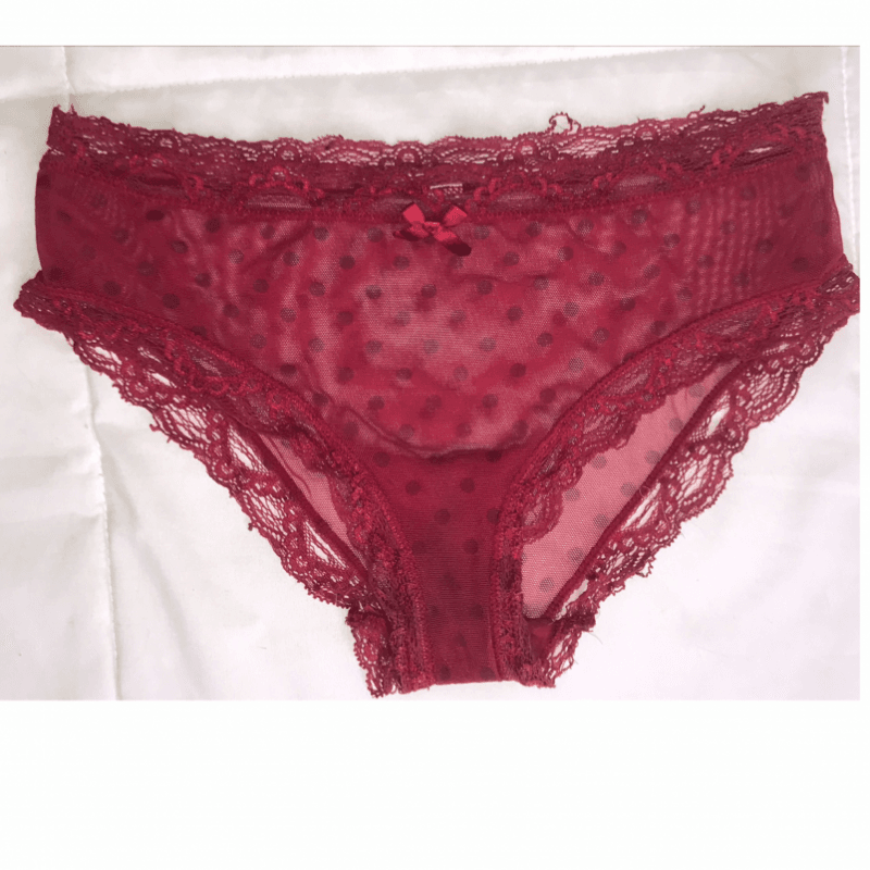 Red Polka Dot Lace Panties