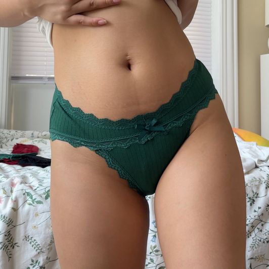 Dark green full back panties