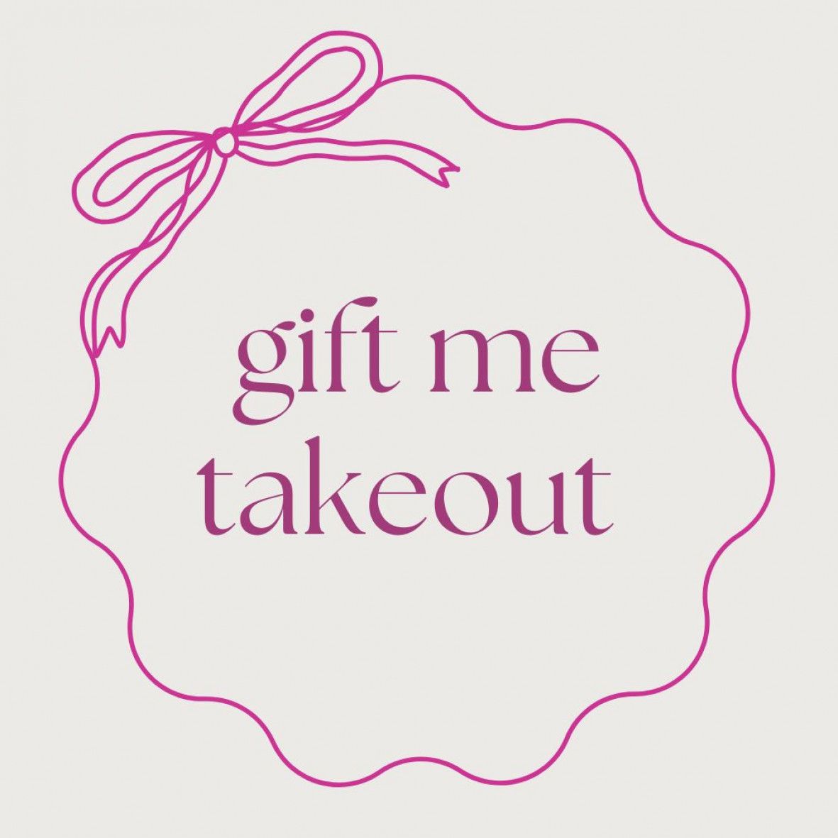 Gift me takeout!