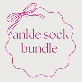 Assorted ankle sock bundle!