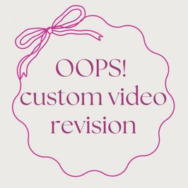 OOPS! Custom video revision