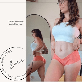 Coral Lacy Boy Shorts