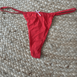 Red Gstring Panties