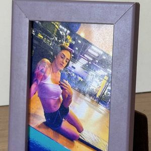 Small purle picture frame