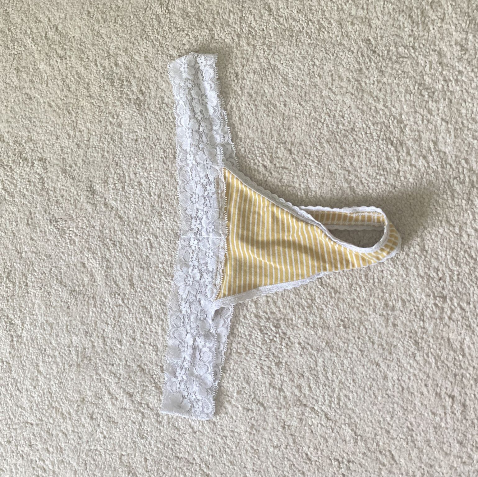 yellow thong