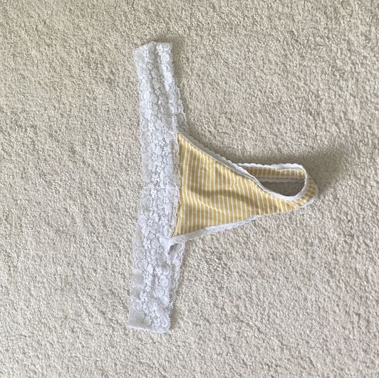 yellow thong