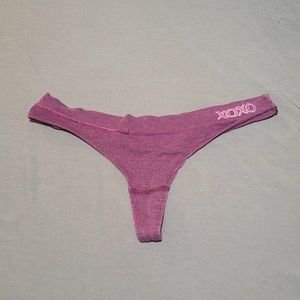 WORN L Purple Thong
