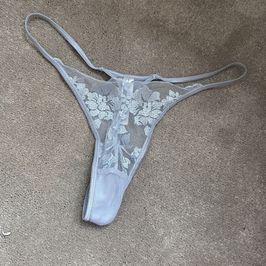 Blue thongs