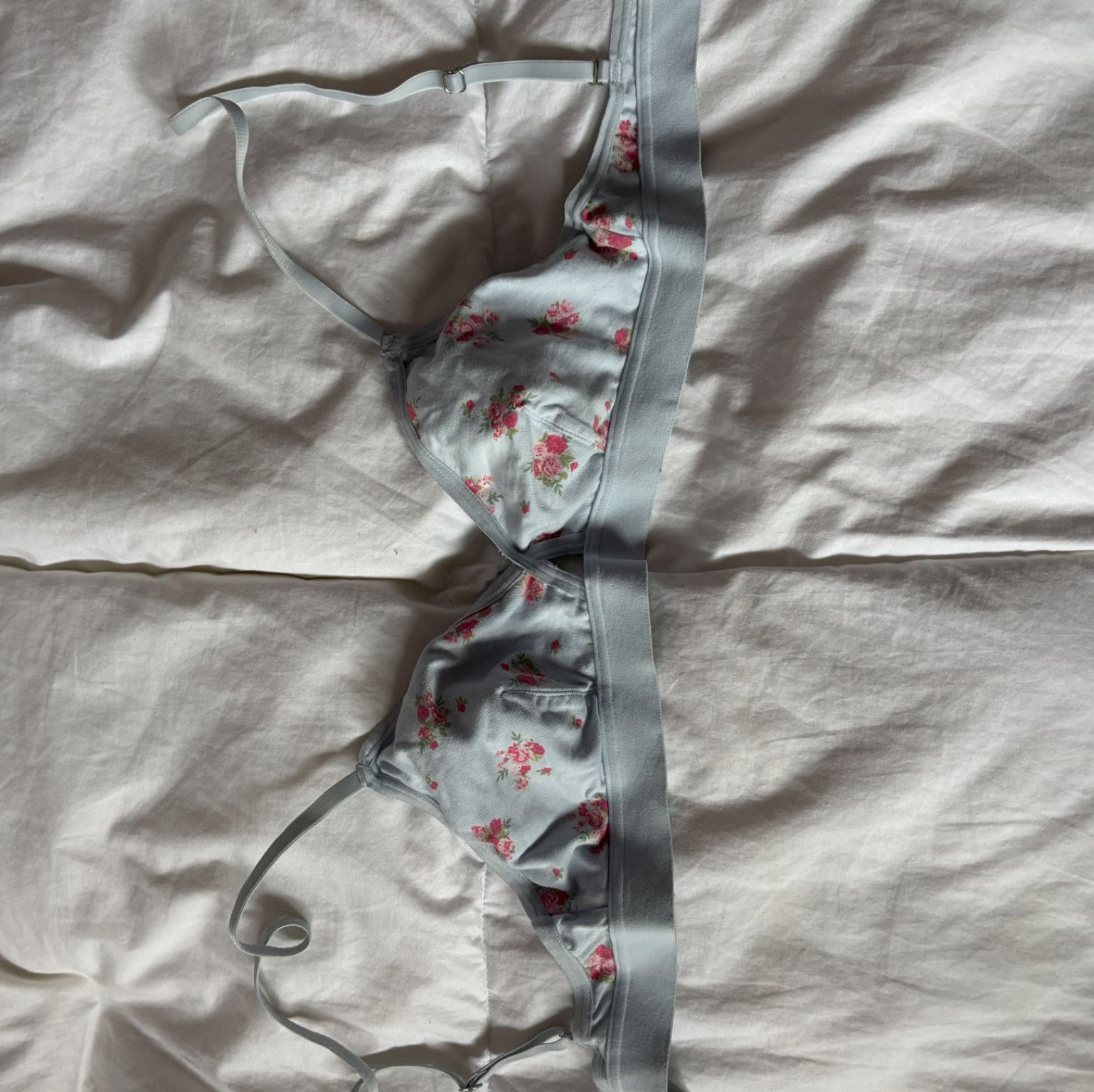 Blue flower bralette