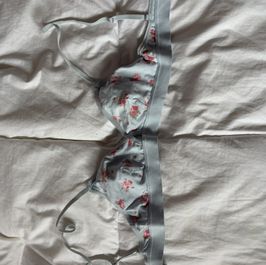 Blue flower bralette