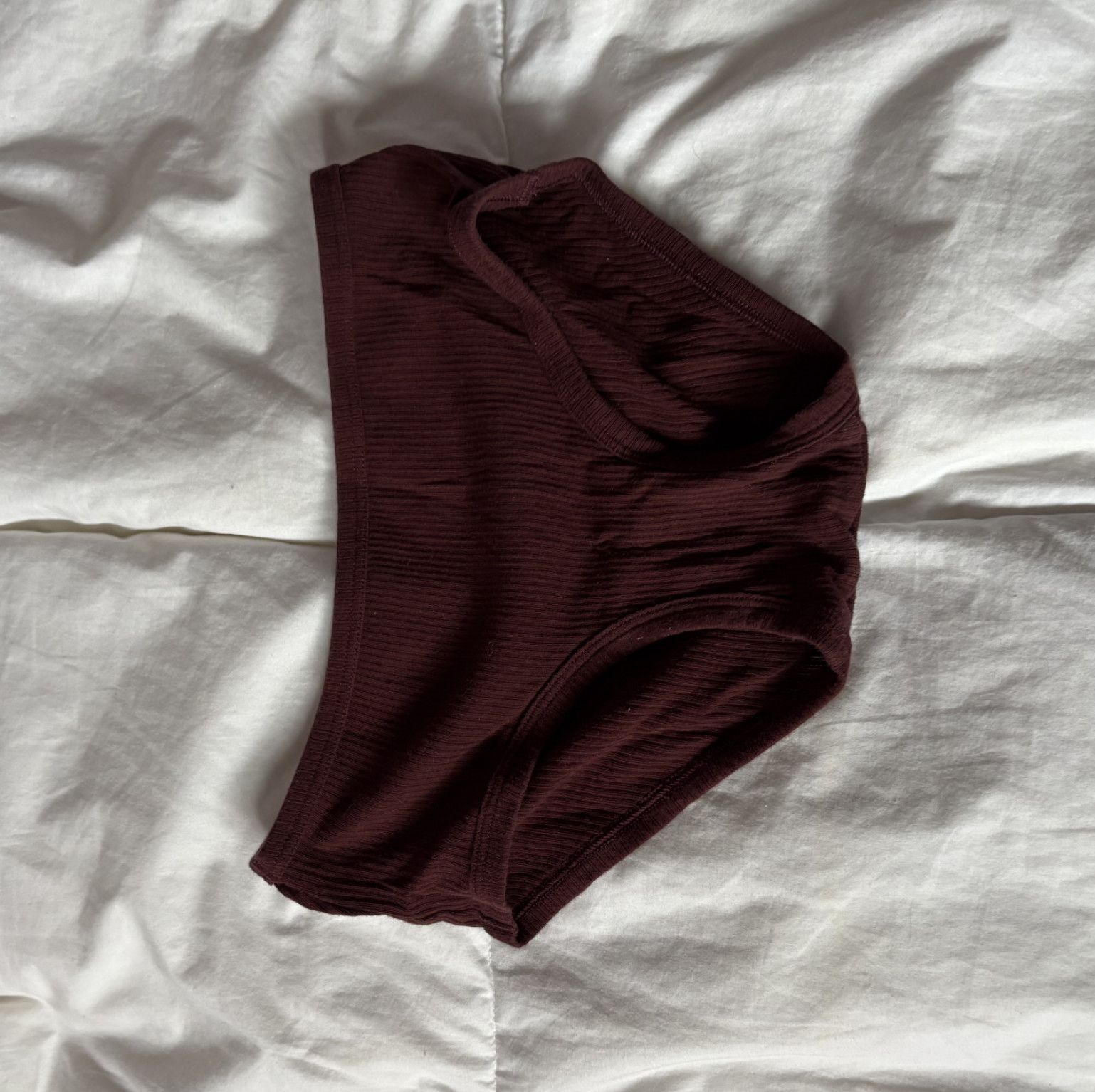 Maroon full back panties
