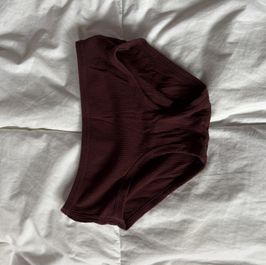 Maroon full back panties