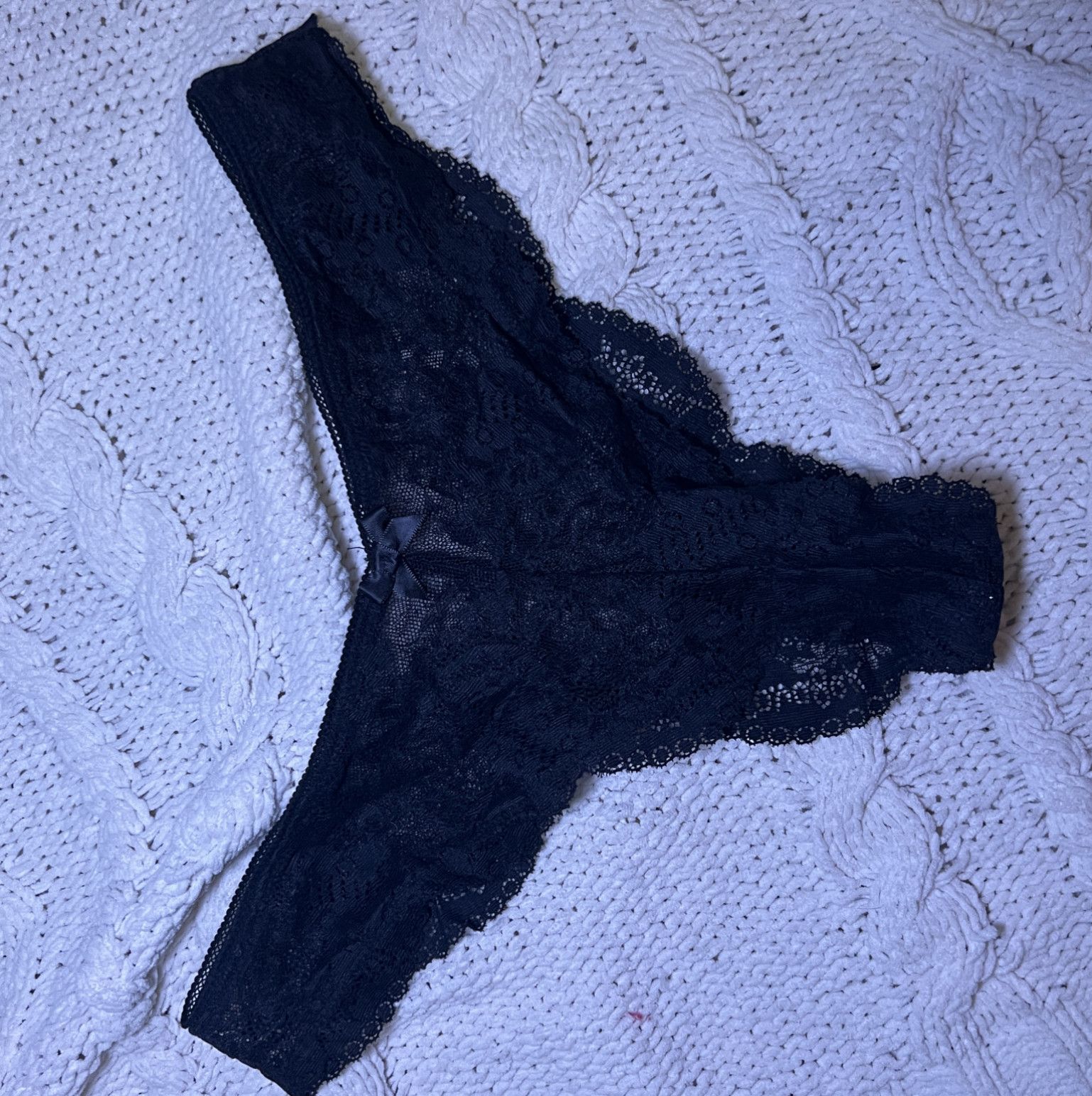 black lace cheeky panties