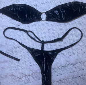 black micro bikini