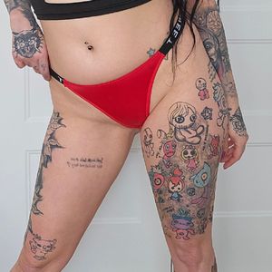 Red Satin Thong