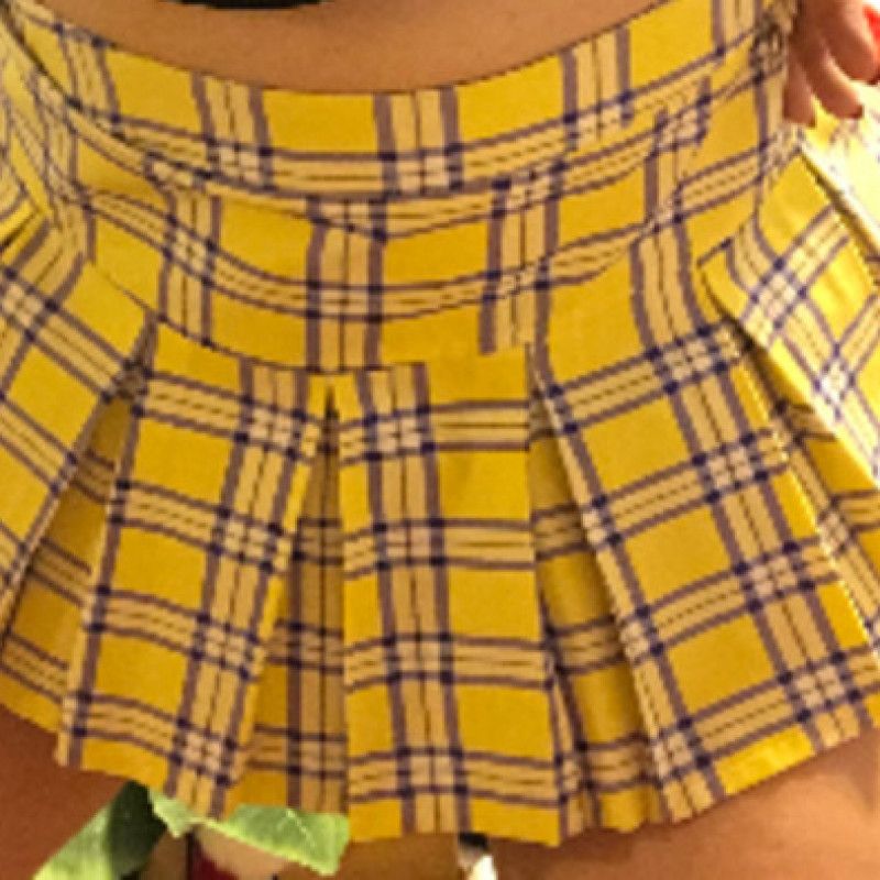 Clueless Skirt Plaid Worn Live on Cam Photos Free Shipping!