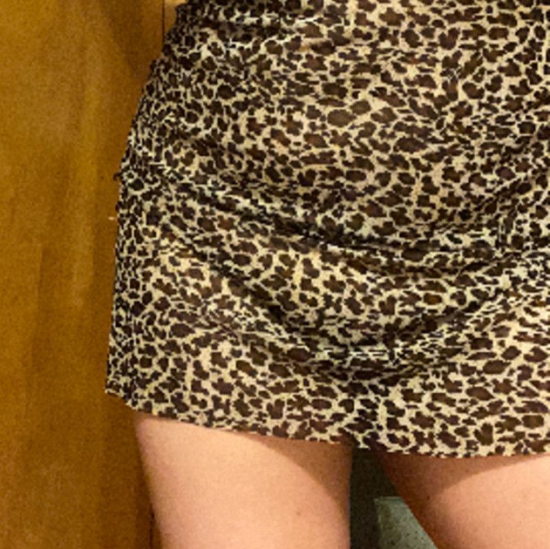 Leopard Print Dress Free Shipping! Worn Live On Cam