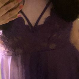 Purple Lingerie Free Shipping! Worn Live On Cam
