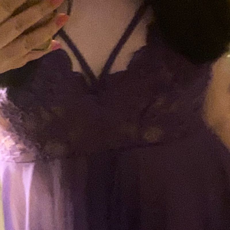Purple Lingerie Free Shipping! Worn Live On Cam