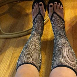Rhinestone Booties Shoes Free Shipping! Worn Live On Cam