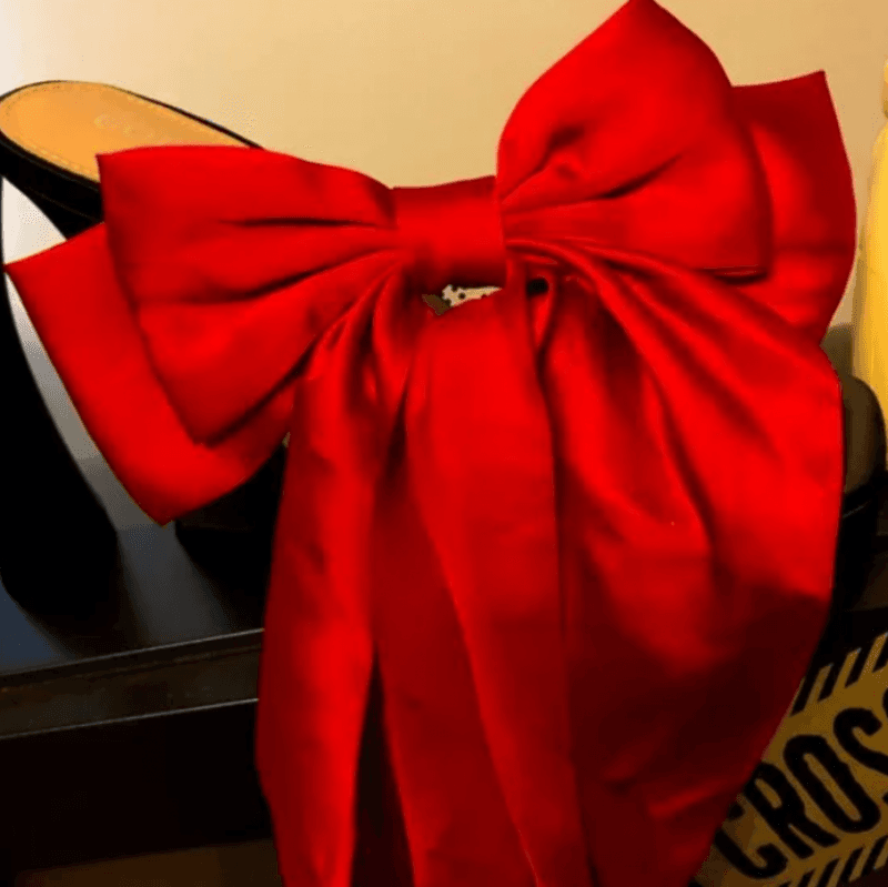 Red Hair bows Paid Free Shipping! Worn Live on Cam