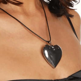 Heart Jewelry Necklace Free Shipping! Worn live on cam