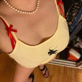 Yellow Top Free Shipping! Worn live on cam video