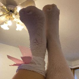Pink Bow Sock Tights Free Shipping! Worn Live On Cam