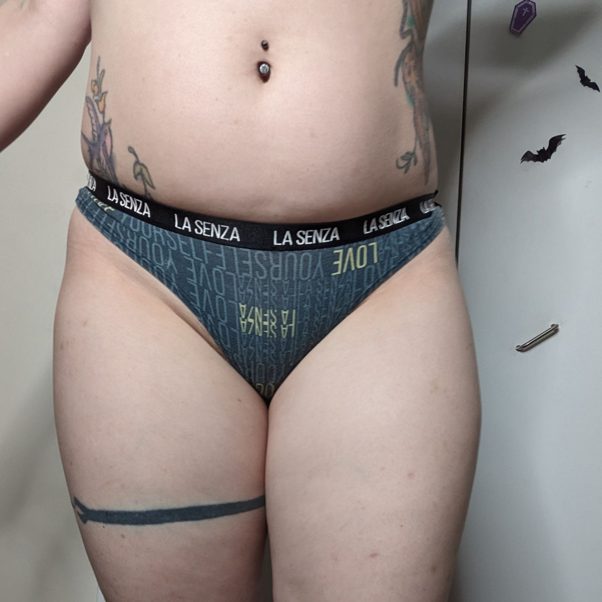 Green sports thong