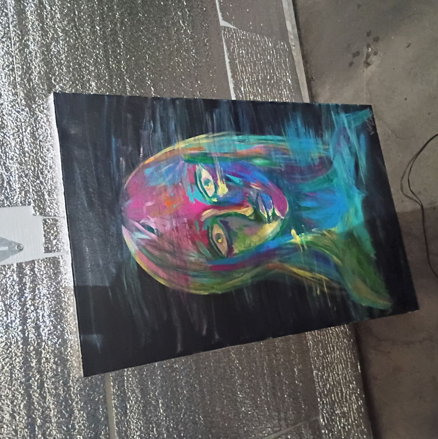 Weird Abstract Painting Acrylic