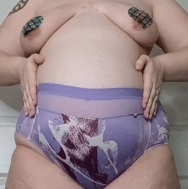 Purple Floral Panties
