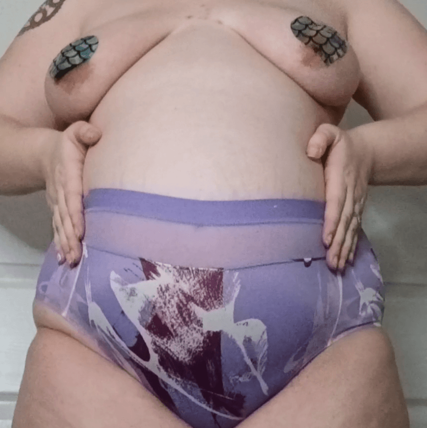 Purple Floral Panties