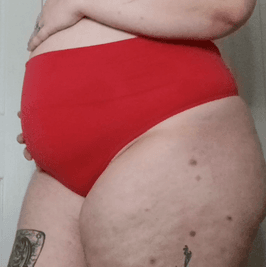 Red Panties With A Thong Back
