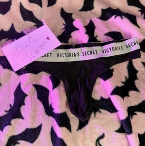Black Victorias Secret Thong