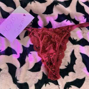 Red Lace Victorias Secret Thong