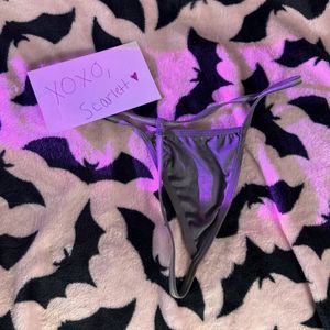 Grey  Victorias Secret String Thong